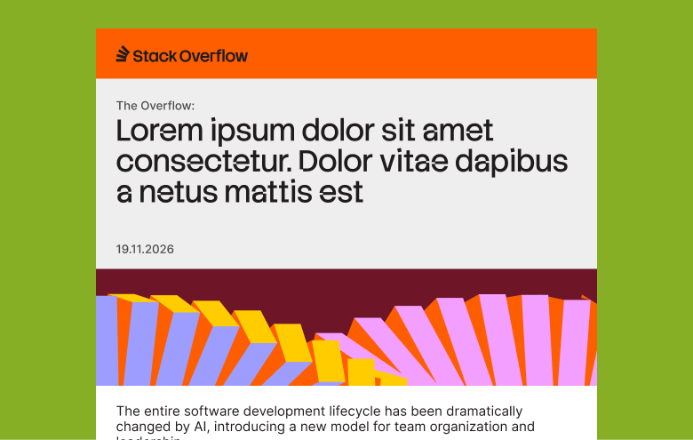 Newsletter email template preview